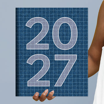 2027 Naval Grid Large Monthly Planner