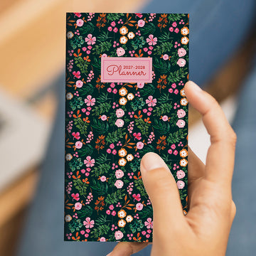 2027-2028 Itty Bitty Blossoms Small Monthly Pocket Planner