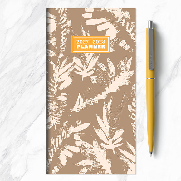 2027-2028 Wheat & Grass Small Monthly Pocket Planner