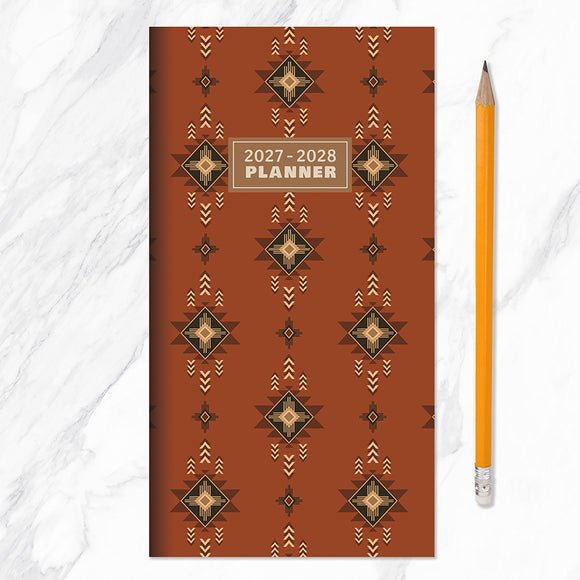 2027-2028 Rusted Small Monthly Pocket Planner