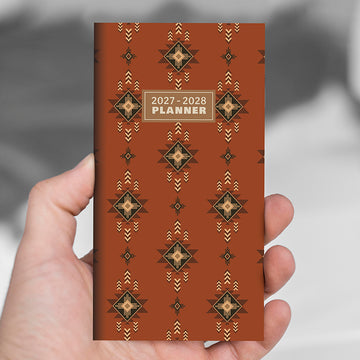 2027-2028 Rusted Small Monthly Pocket Planner