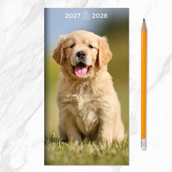 2027-2028 Dog Small Monthly Pocket Planner