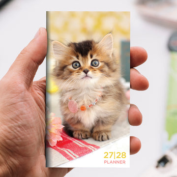 2027-2028 Kitten Small Monthly Pocket Planner