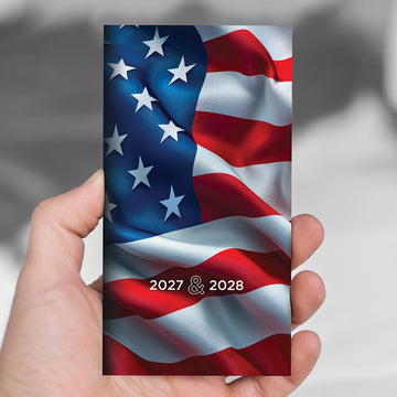 2027-2028 Flag Small Monthly Pocket Planner