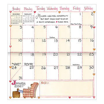 2027-2028 Susan Branch Small Monthly Pocket Planner - 0