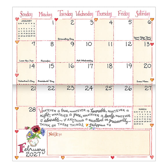 2027-2028 Susan Branch Small Monthly Pocket Planner