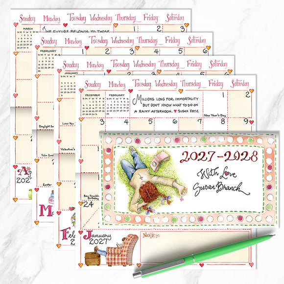 2027-2028 Susan Branch Small Monthly Pocket Planner