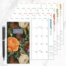 2027-2028 Vintage Blooms Small Monthly Pocket Planner-7