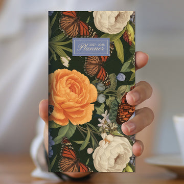 2027-2028 Vintage Blooms Small Monthly Pocket Planner