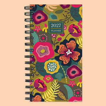 2027 Funk & Floral Small Weekly Monthly Planner - 0