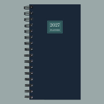 2027 Night Naval Small Weekly Monthly Planner - 0