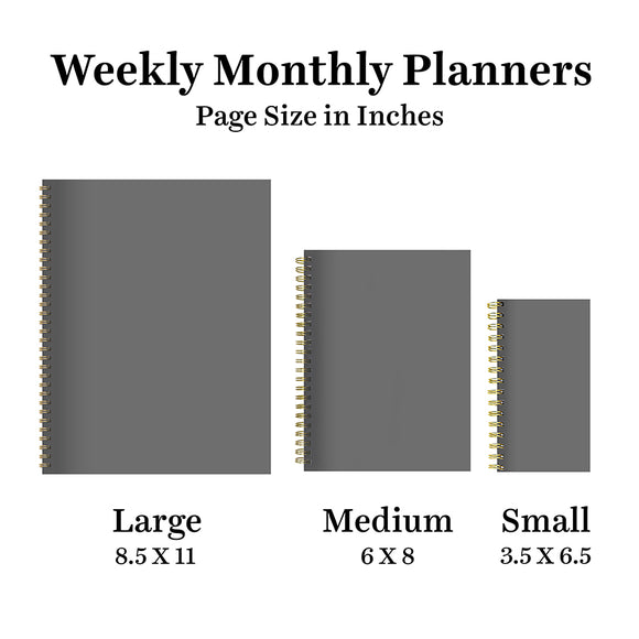 2027 Night Naval Small Weekly Monthly Planner