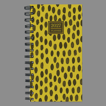 2027 Spots of Dots Small Weekly Monthly Planner - 0