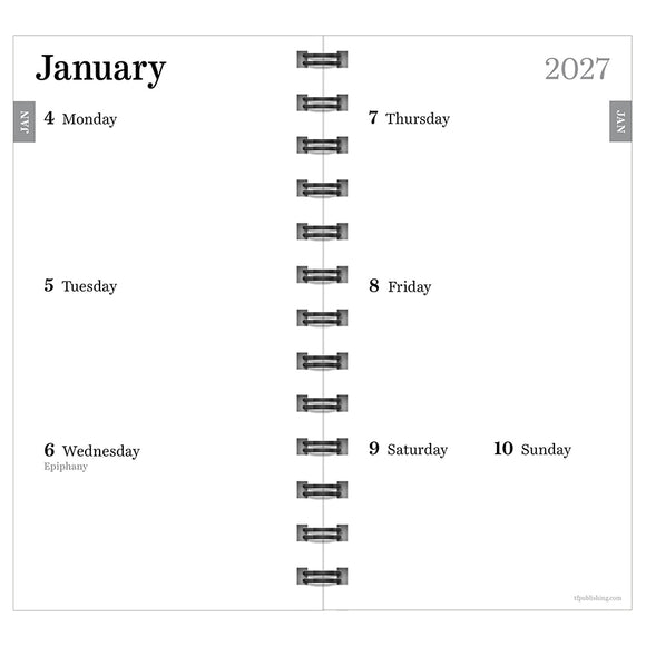 2027 Spots of Dots Small Weekly Monthly Planner