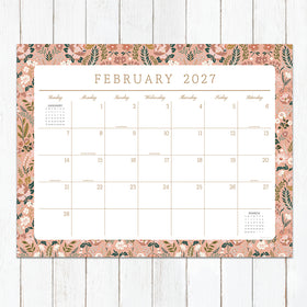 2027 Artisan Legacy Large Desk Pad Monthly Blotter Calendar - 0