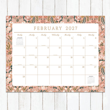 2027 Artisan Legacy Large Desk Pad Monthly Blotter Calendar - 0