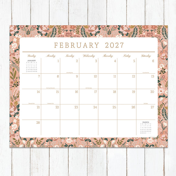 2027 Artisan Legacy Large Desk Pad Monthly Blotter Calendar