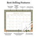 2027 Artisan Legacy Large Desk Pad Monthly Blotter Calendar-3