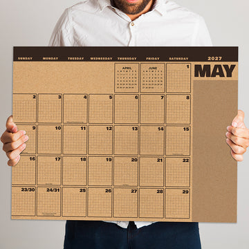 2027 Trail + Timber Large Desk Pad Monthly Blotter Calendar