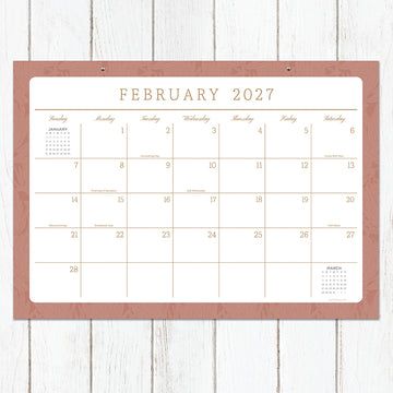 2027 Artisan Legacy Medium Desk Pad Monthly Blotter Calendar - 0