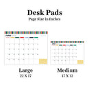 2027 Long Weekend Medium Desk Pad Monthly Blotter Calendar-5