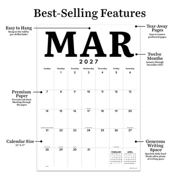 2027 Medium Art Poster Wall Calendar - 0