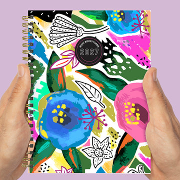 2027 Graphic Petals Medium Weekly Monthly Planner