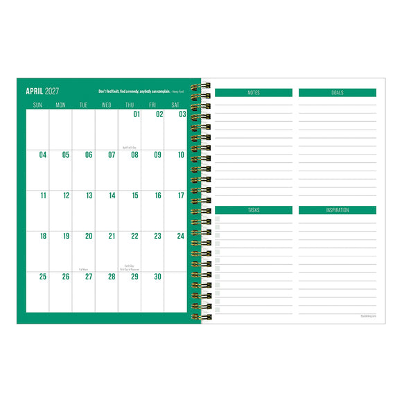 2027 Lilac Leopard Medium Weekly Monthly Planner