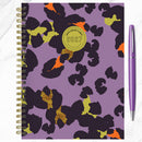 2027 Lilac Leopard Medium Weekly Monthly Planner-5