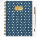 2027 Denim Dots Medium Weekly Monthly Planner-5