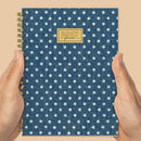 2027 Denim Dots Medium Weekly Monthly Planner-1