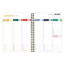 2027 Pastel Plaid Medium Weekly Monthly Planner-3
