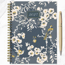 2027 Blooms of Blue Medium Weekly Monthly Planner-5