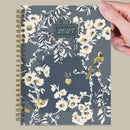 2027 Blooms of Blue Medium Weekly Monthly Planner-1