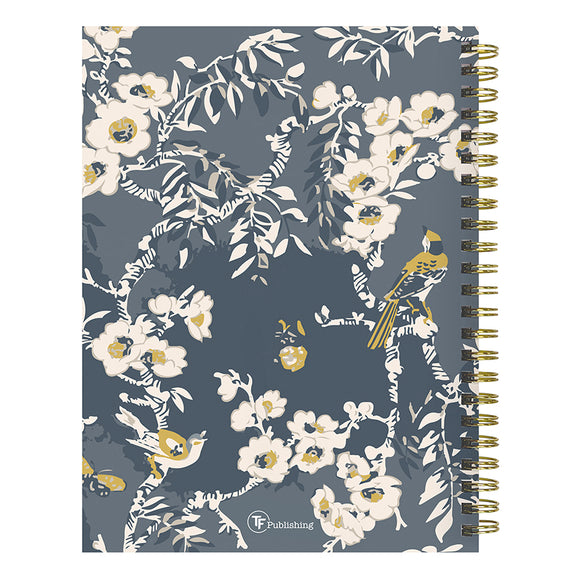 2027 Blooms of Blue Medium Weekly Monthly Planner