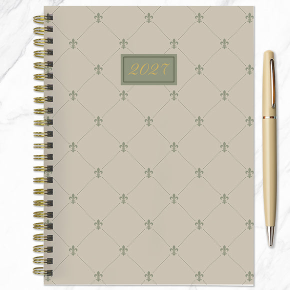 2027 Fleur de Lis Medium Weekly Monthly Planner