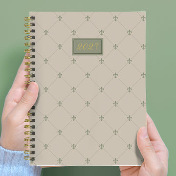 2027 Fleur de Lis Medium Weekly Monthly Planner