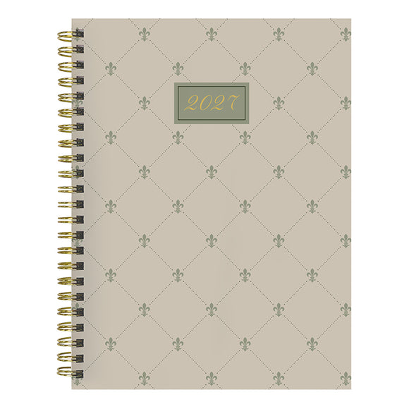 2027 Fleur de Lis Medium Weekly Monthly Planner