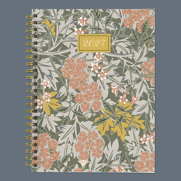2027 Garden Bouquet Medium Weekly Monthly Planner - 0