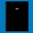 2027 Black Medium Weekly Monthly Planner-2