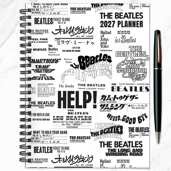 2027 Beatles Medium Weekly Monthly Planner