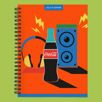 2027 Coca-Cola Medium Weekly Monthly Planner - 0