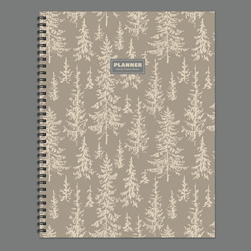 2027 Foggy Forest Large Weekly Monthly Planner - 0