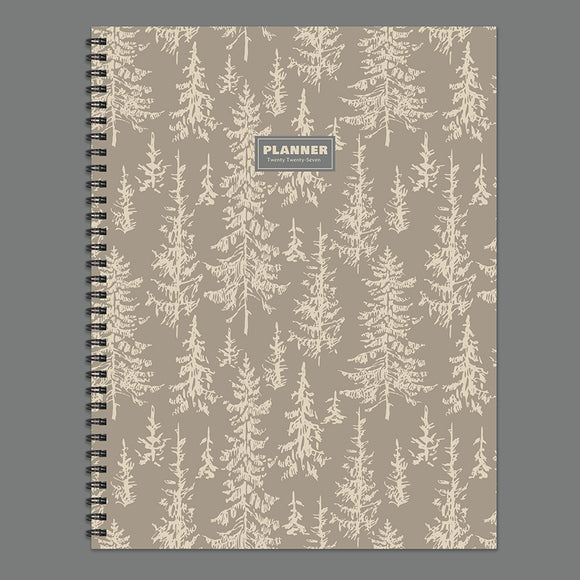 2027 Foggy Forest Large Weekly Monthly Planner