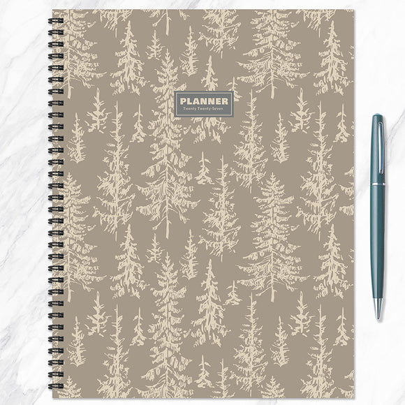 2027 Foggy Forest Large Weekly Monthly Planner