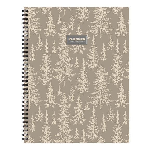 2027 Foggy Forest Large Weekly Monthly Planner