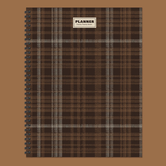 2027 Native Twill Large Weekly Monthly Planner
