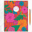2027 Peonies Large Weekly Monthly Planner-5