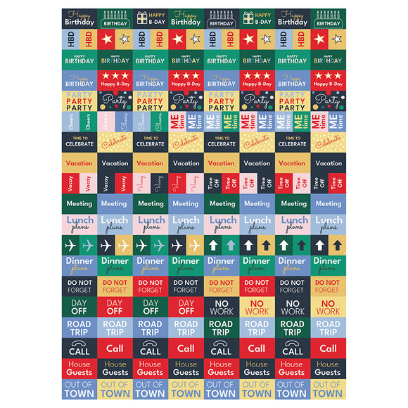 2027 On the Green Stripe Large Weekly Monthly Planner