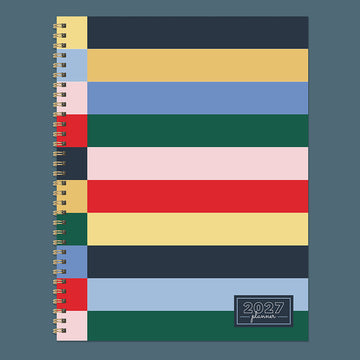 2027 Sailor Stripe Large Weekly Monthly Planner - 0